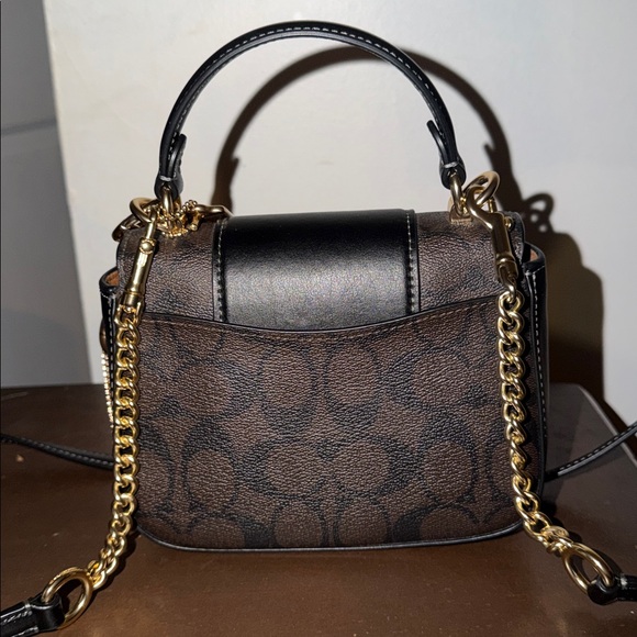 Coach Black and Brown Mini Bag - Picture 4 of 10